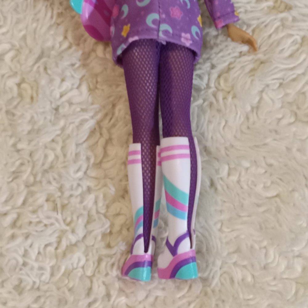 Colorful Curly Hair Doll with Blue and Purple Outfit - Picture 8 of 11